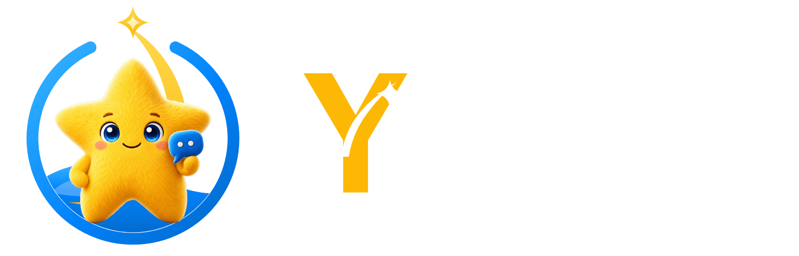 YNova logo, horizontal reverse, on charcoal