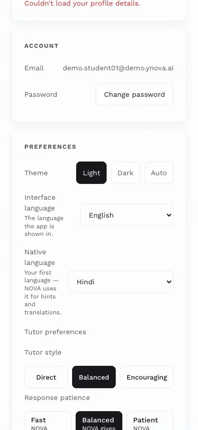 Recording: switching the interface language in settings from English to Thai to Arabic and returning to the same report each time.